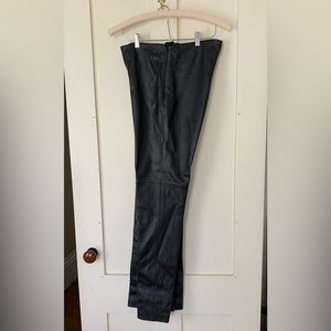 Black leather pants